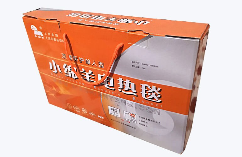 Eletric Blanket Packaging Box With Nylon Handle