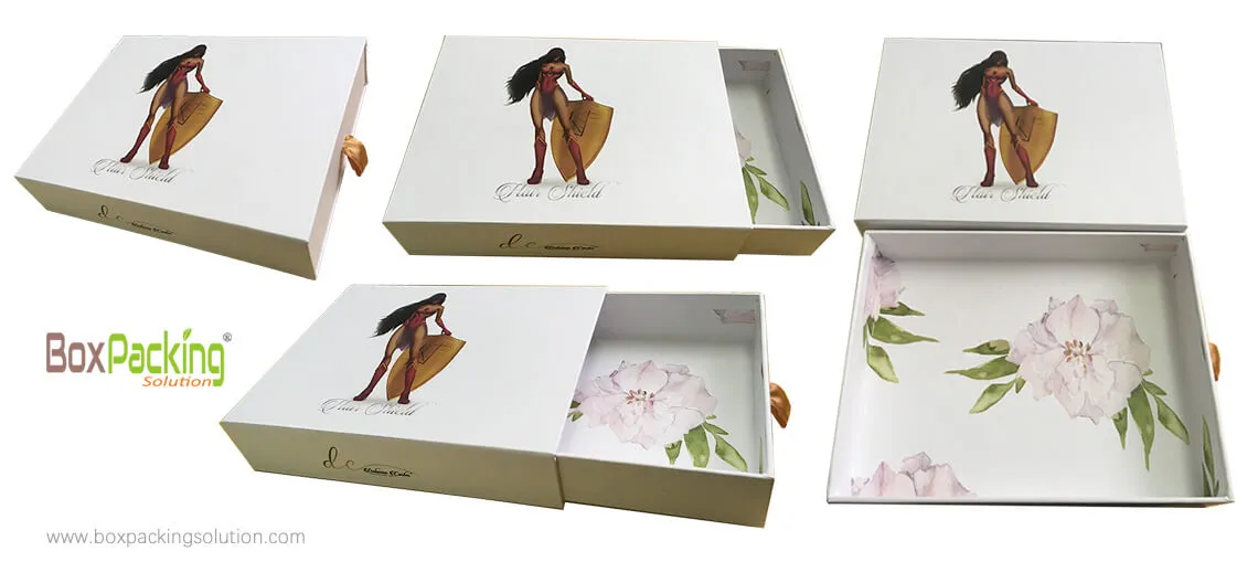 Custom Branded Hair Extension Box Made From Sustainable Cardboard Material