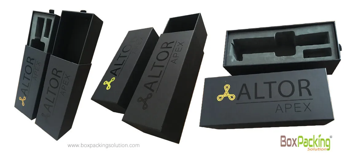 Recycled Tools Packaging Box With Eva Foam Insert Customized Printing