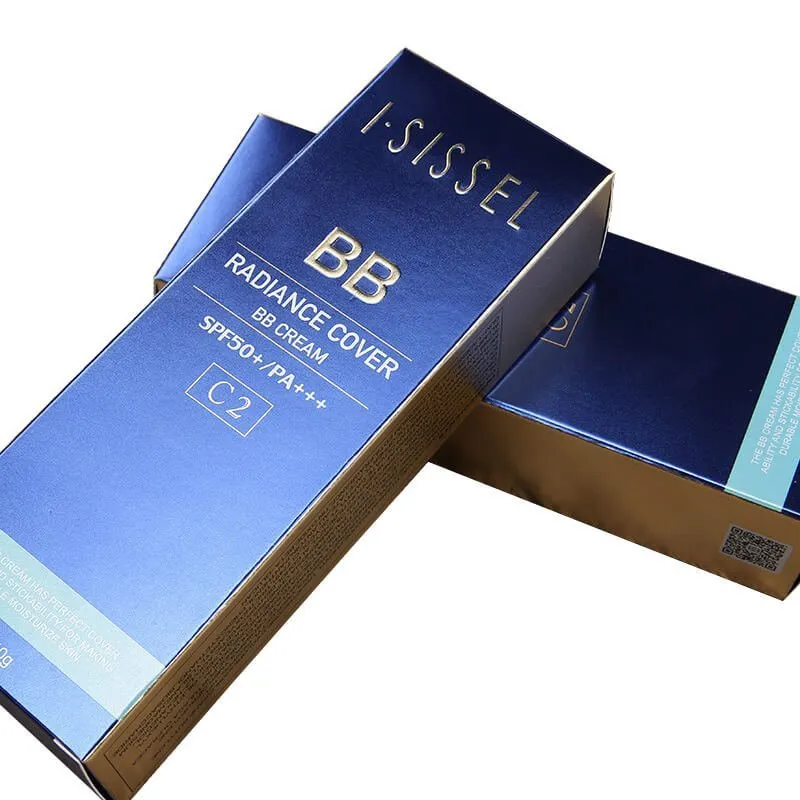 An embossed cosmetic gift box