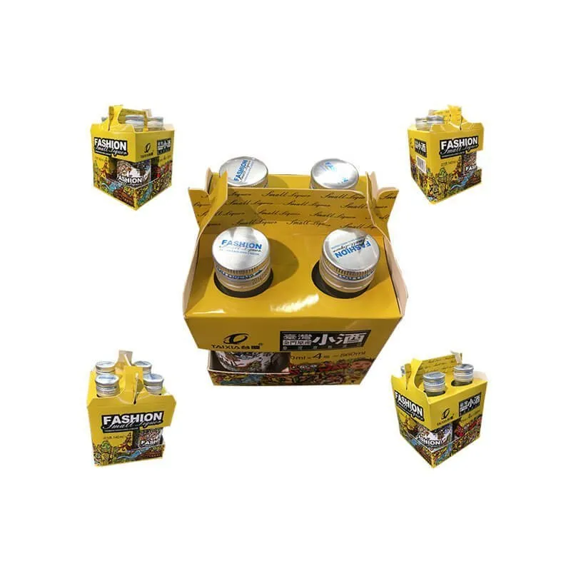 Beer carrier with glossy AQ coating