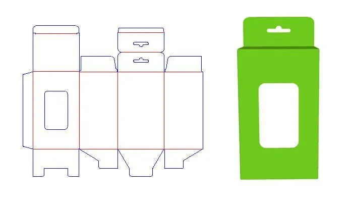 Box with Hangtab Style