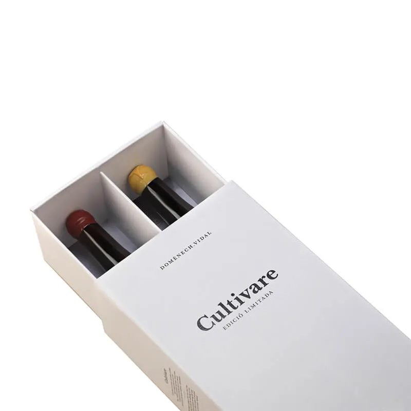 Cardboard wine boxes Foldable with insert