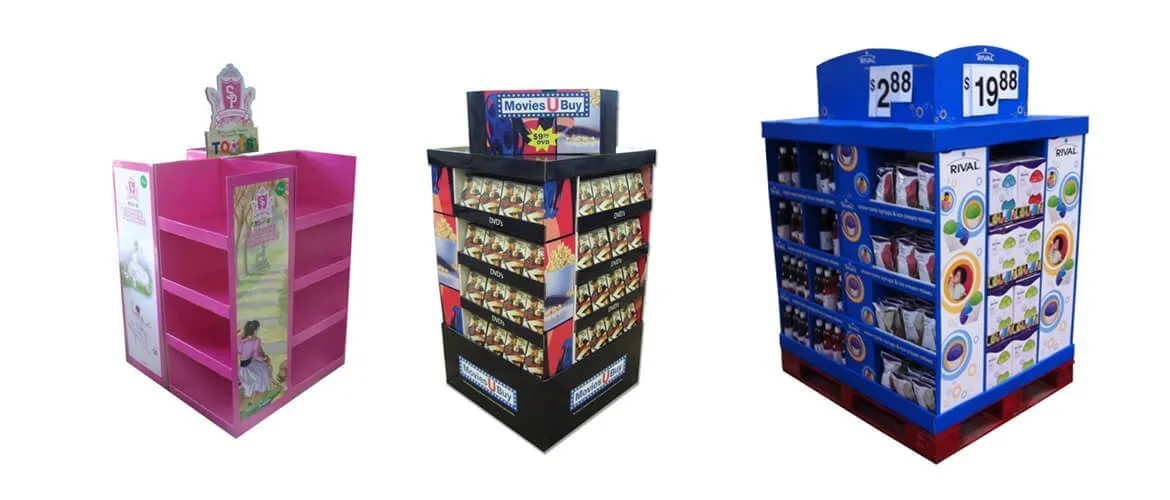 Custom Cardboard Pallet Displays