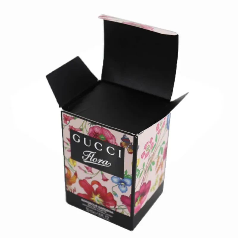 Custom Perfume Packaging Box with Silver Stamping