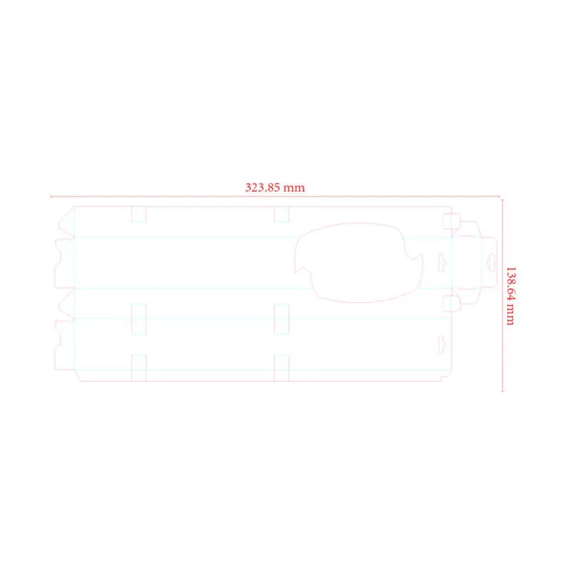 Customized box die-line layout file