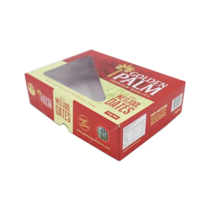 Dates box with plastic window