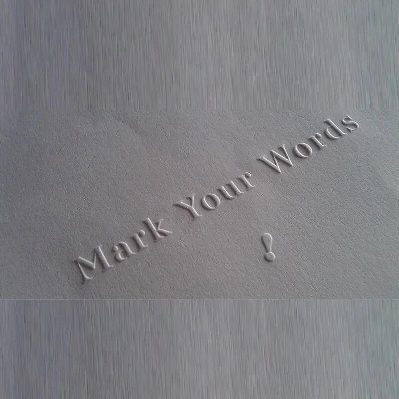 Embossing on printed paper