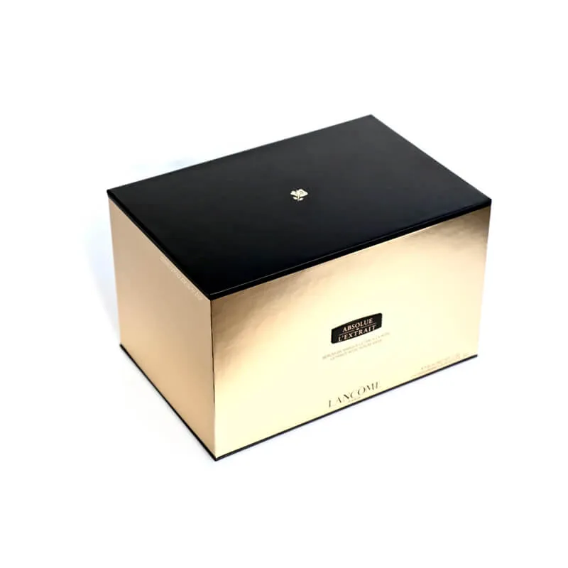 Facial masks packaging box with gold foil stamping