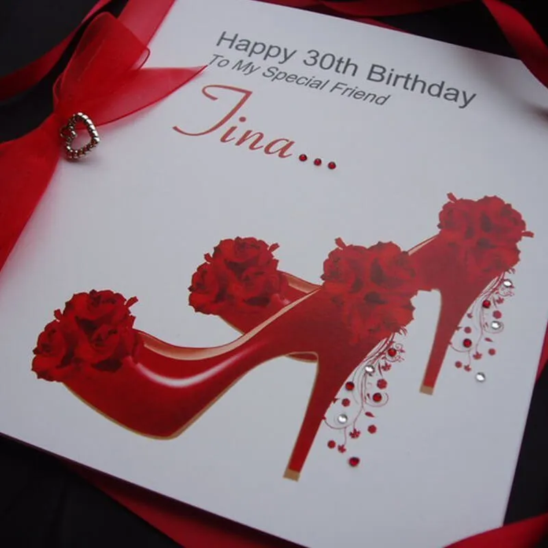 Gift card for shoe packaging