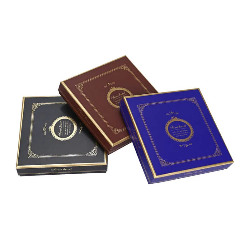 Gold foil stamping chocolate gift box