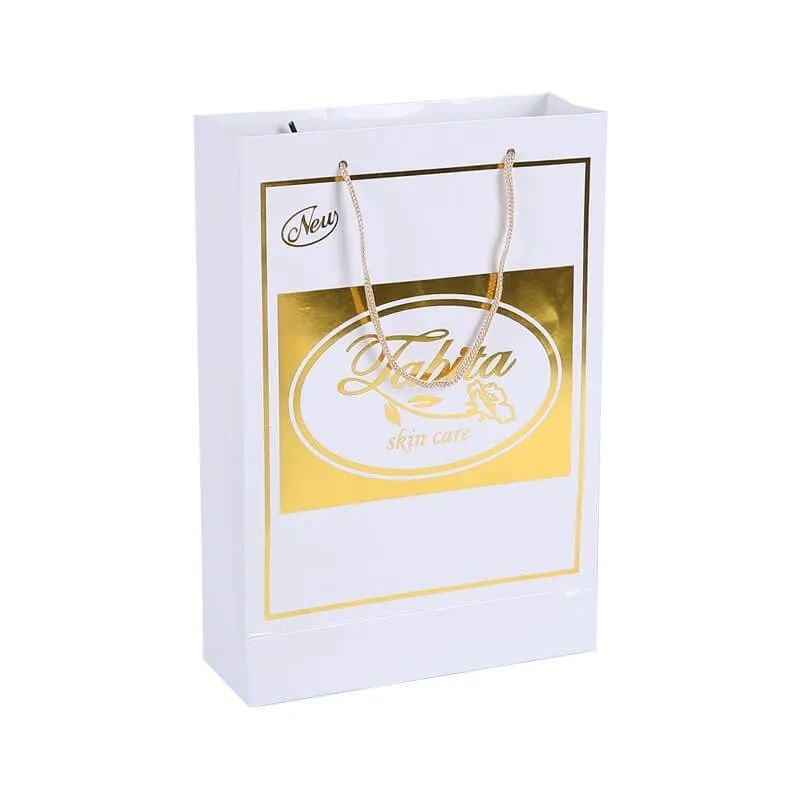 Golden Foil Stamped Paper Bags