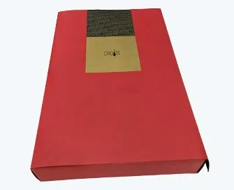 Golden foil stamped paper box with special texture Golden foil stamped paper box with special texture