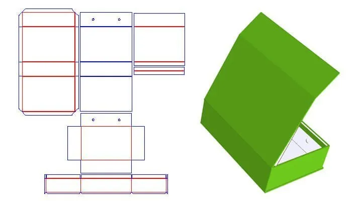 Hinged Lid Rigid Box Style