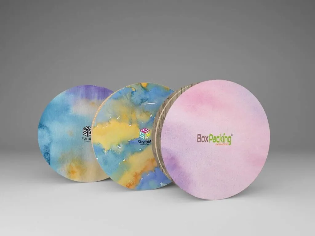 Hinged lid Round cardboard tube mock-up