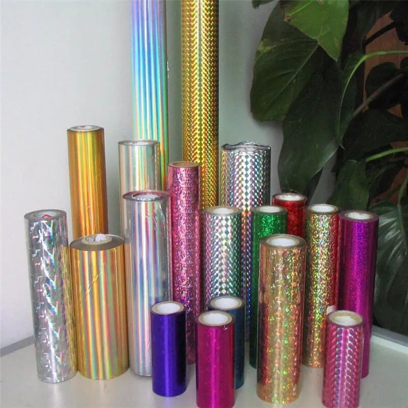 Holographic laser plastic lamination film