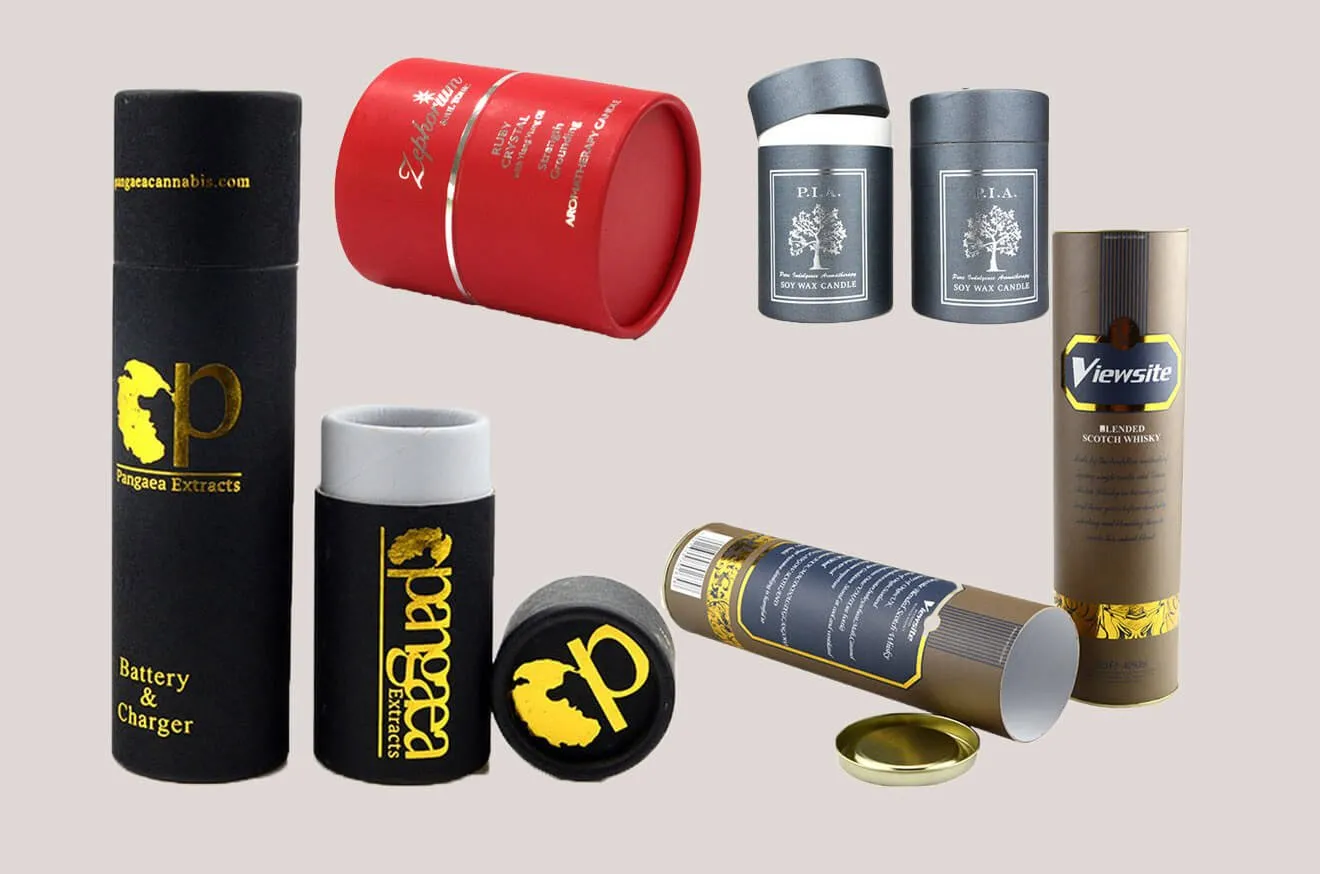 Hot Foil Stamping Cardboard Tubes