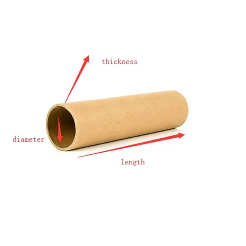 How to measure a paper tube in right way