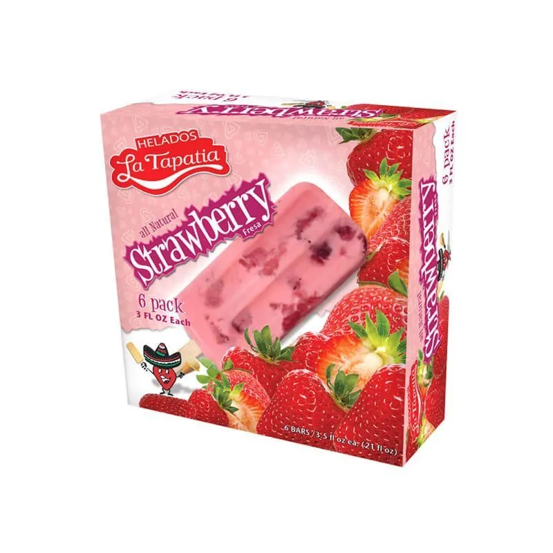 Ice cream bar packaging box