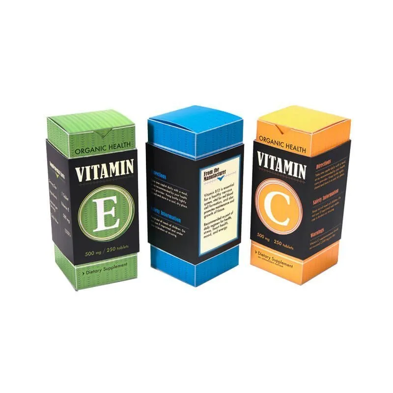 Newly designed vitamin packaging boxes