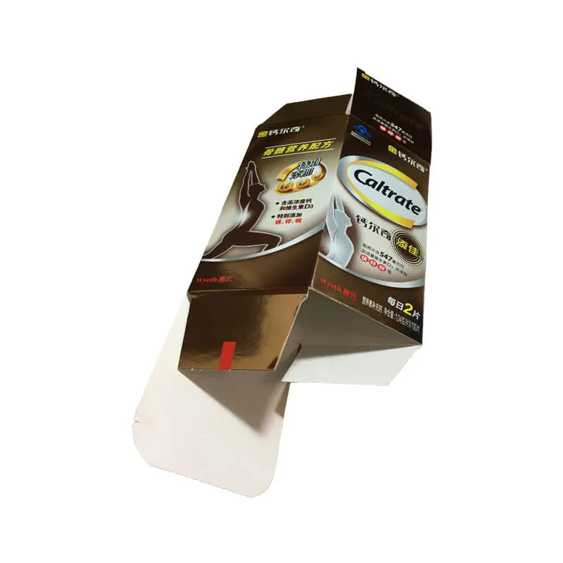 Nutrition Medical Bottle Paper Box with Matt Finish