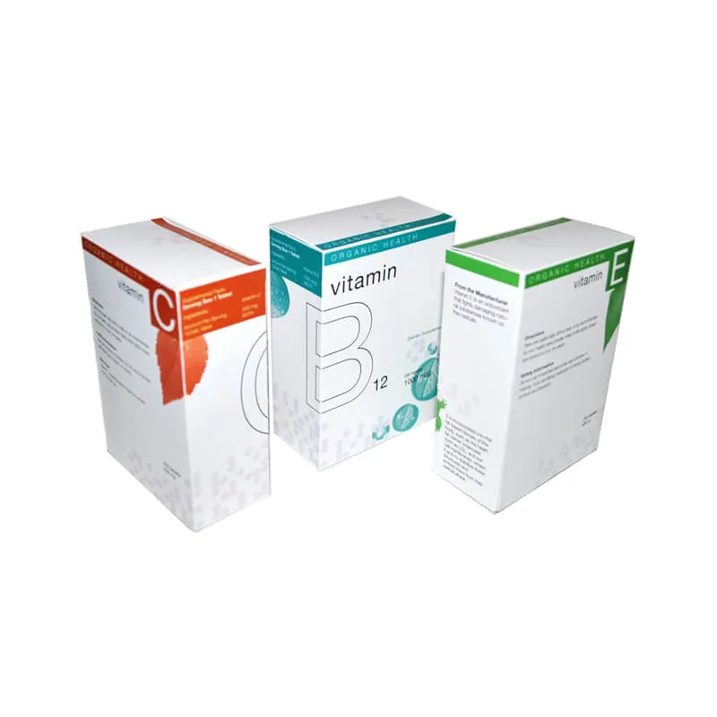 Paper box for vitamin supplement