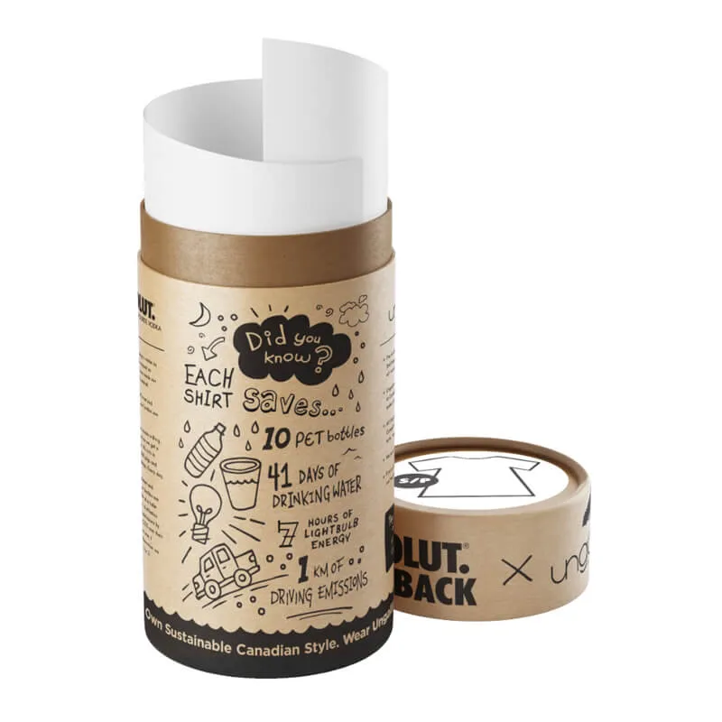 Printed Tube Packaging For T-Shirt