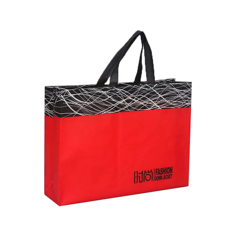 Red Color Printed Paper Bag