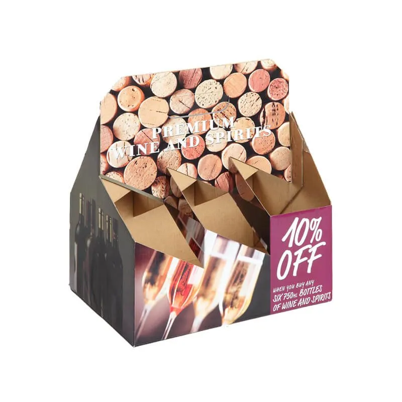 Red wine packaging carrier box