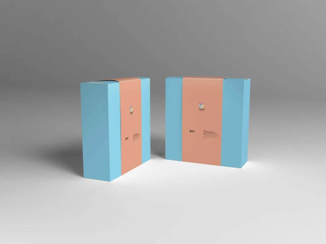 Retail sales packaging box Mock-up