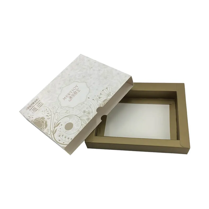 Rigid cardboard cosmetic packaging box