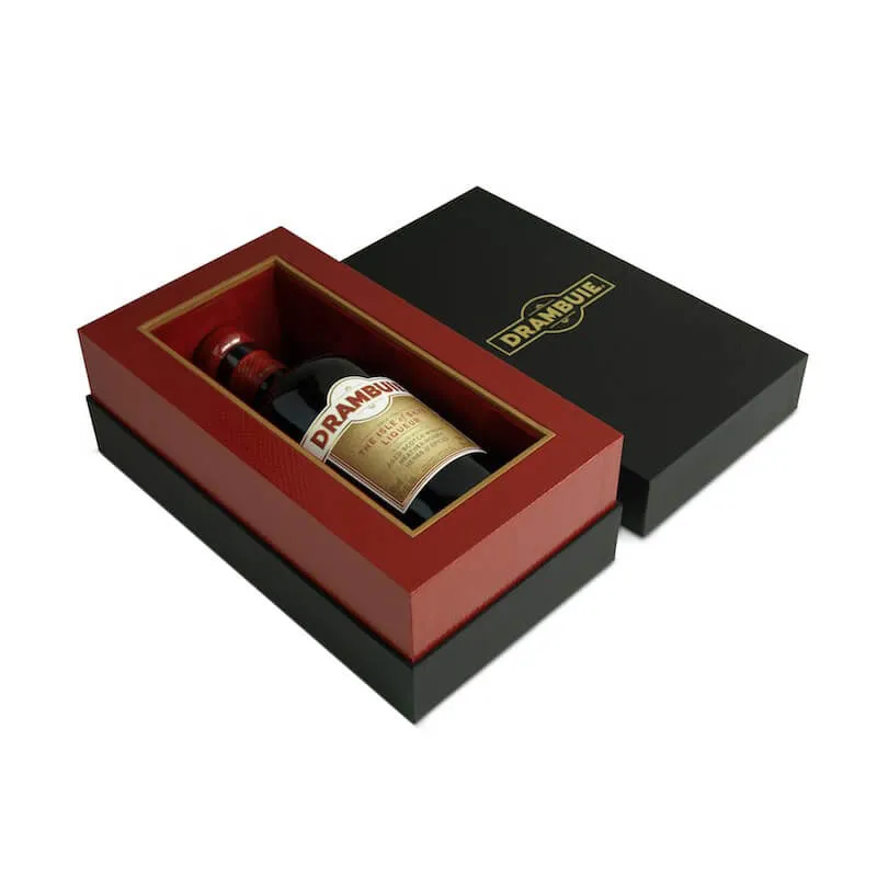 Rigid cardboard wine gift box