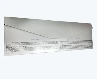 Silver metallic paper folder Silver metallic paper folder