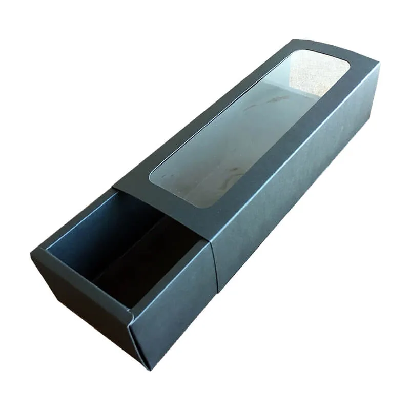 Slide Paper Boxes with Clear Window