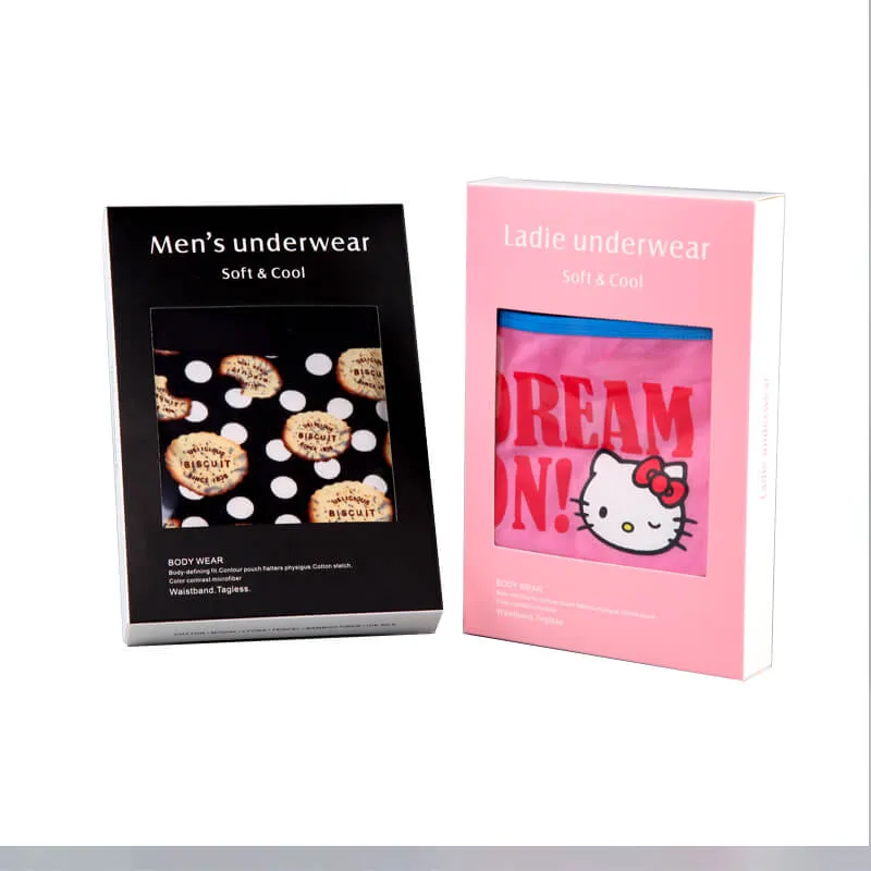 Underwear Packaging Box With Plastic Window