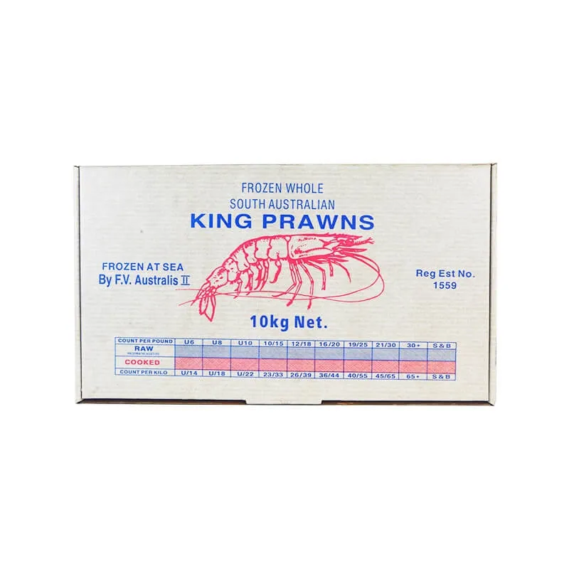 Waxed carton box for prawn
