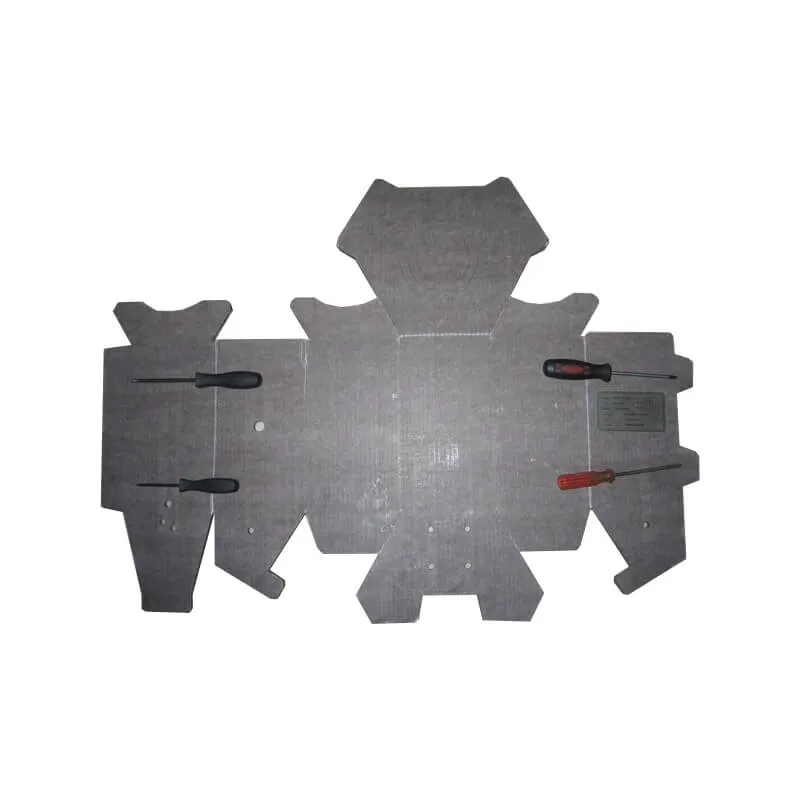 Waxed hexagonal box tray