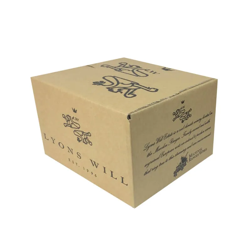 Wine shipping carton box