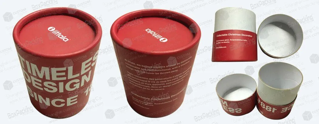 cardboard tubes with UV printing custom made