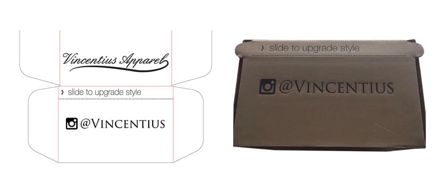 Caja de cartón corrugado con línea de perforación abierta.