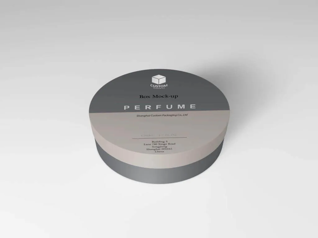 cosmetics and perfume packaging tube box mock-up