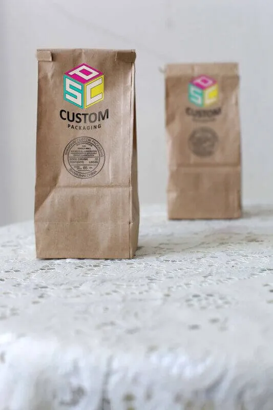 high quality paper bag customized made mock up