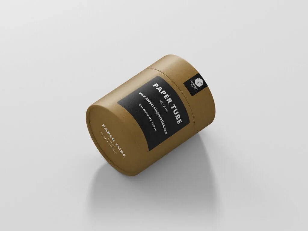 qualified cardboard tube boxes mock up