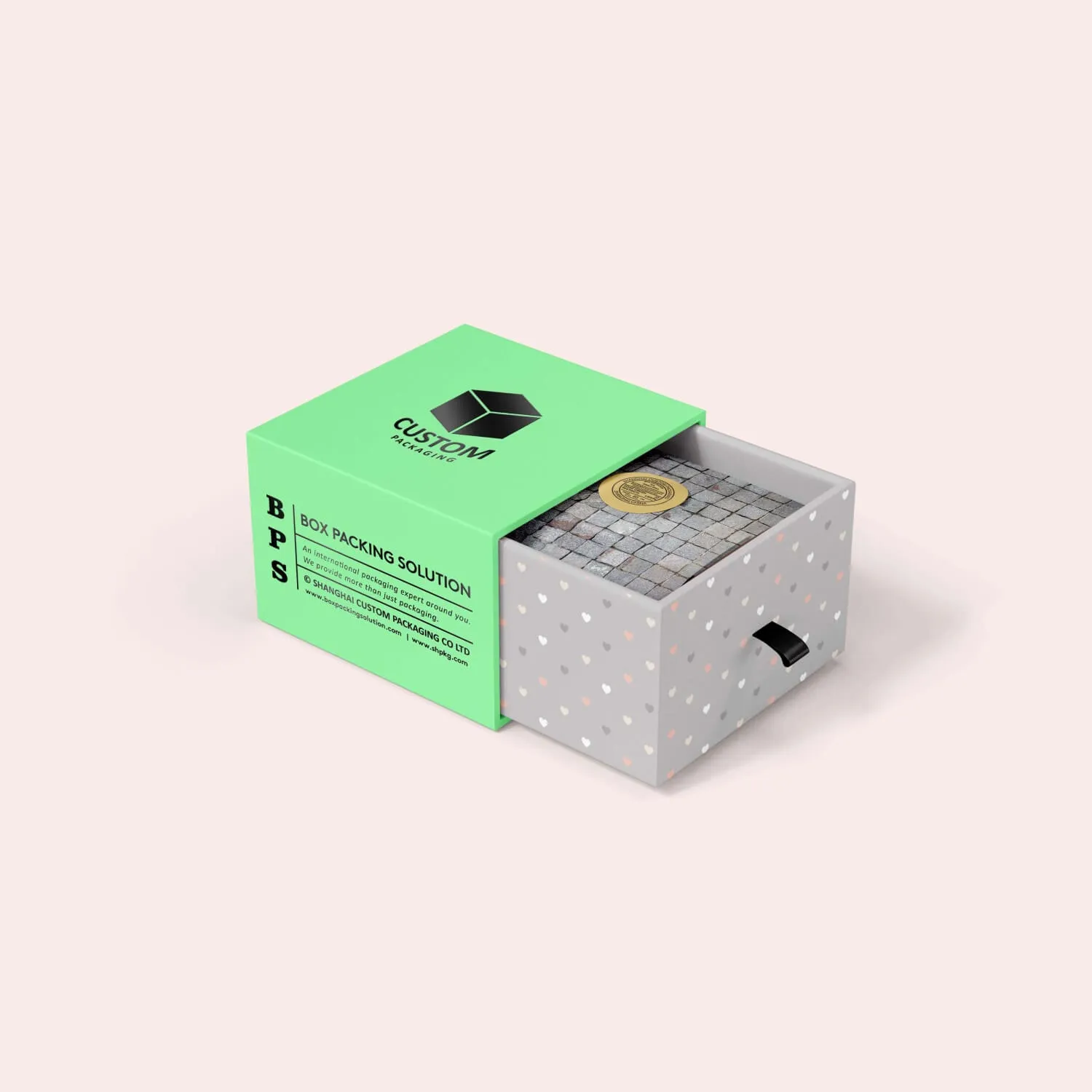 Mint color Cardboard Box