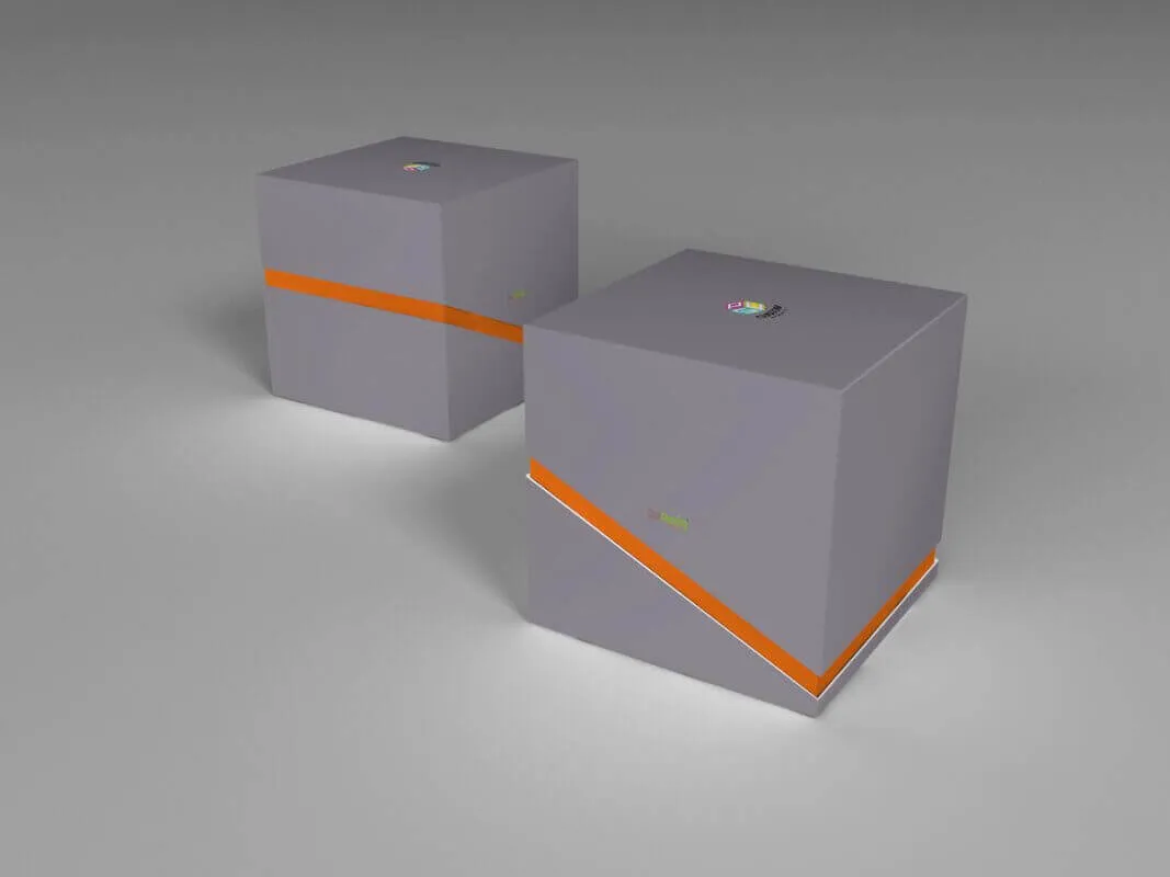 specialty paper coated rigid box mock up