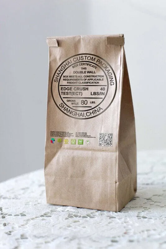 take away kraft bags mock up custom made