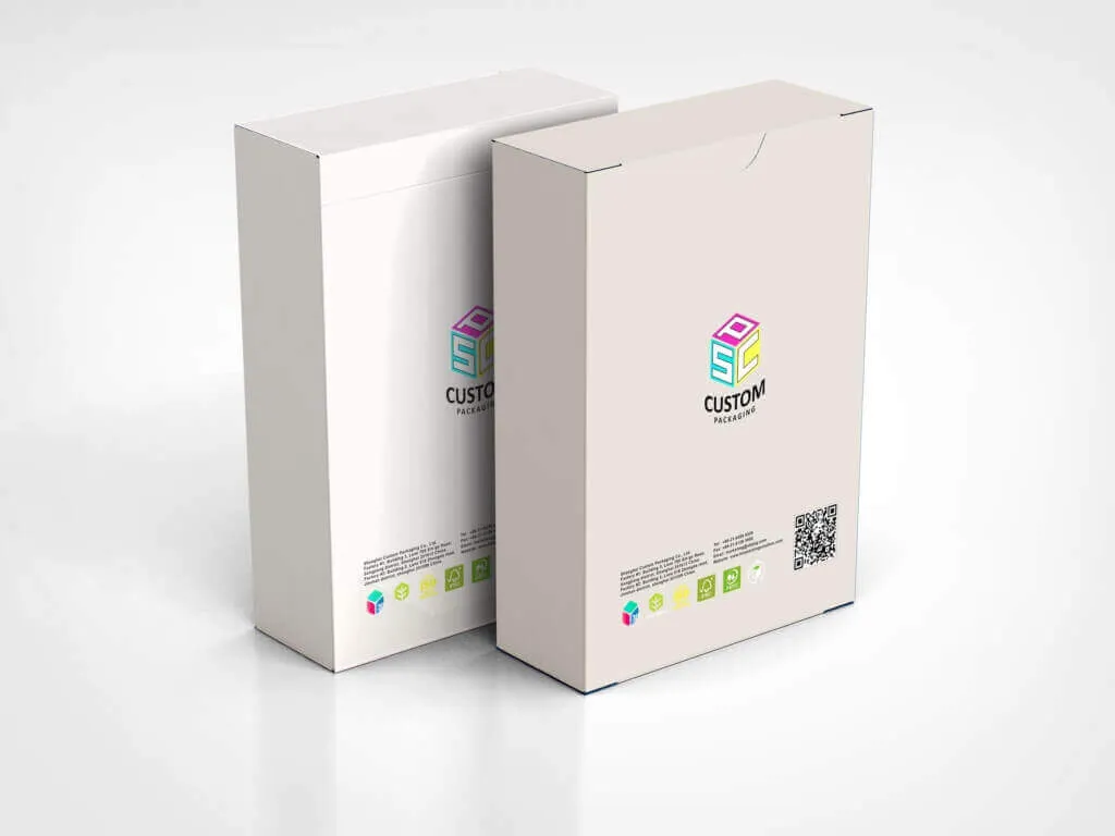 tuck end packaging box with specialty texture Mock up