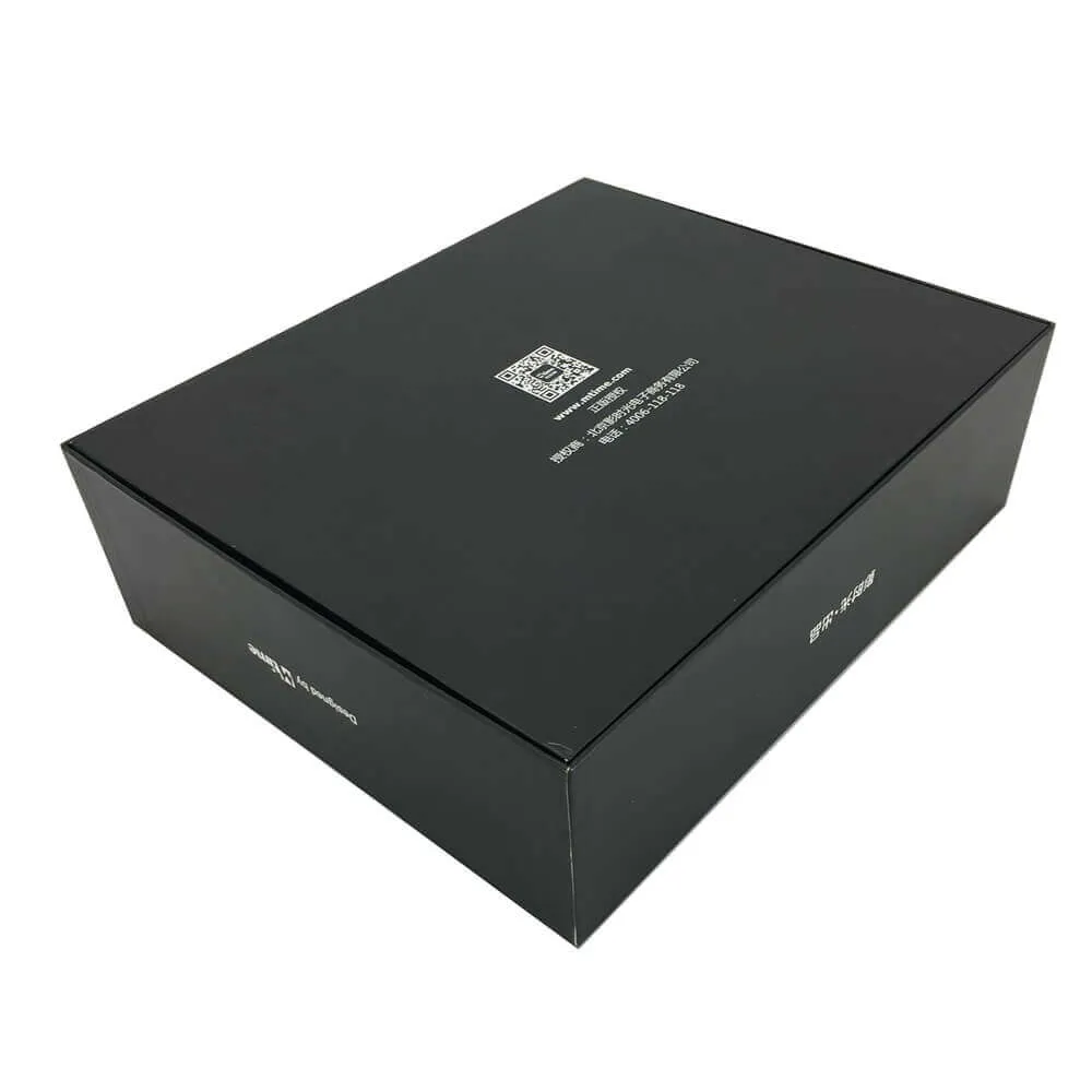 2 Pieces Black Rigid Setup Box Side View One