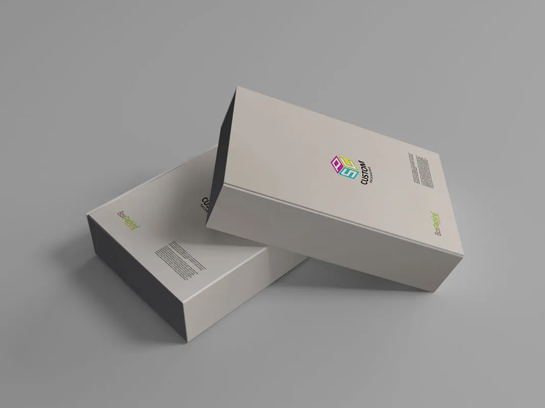 2mm Thick Rigid Cardboard Box Mock Up Design