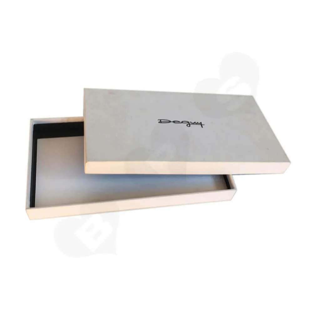 Apparel Rigid Gift Box And Thank You Card Side View Four